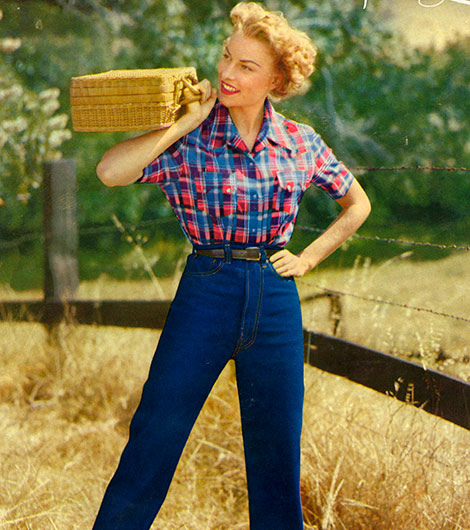 Первые женские джинсы Levi
